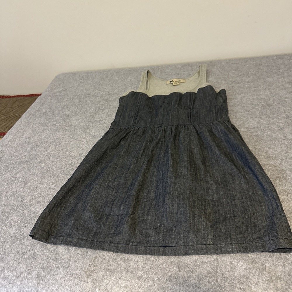 Vintage Wet Seal Minidress Jumper Babydoll School Y2K Denim Sz L